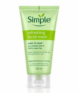 ژل شستشوی صورت سیمپل Kind to Skin Refreshing Facial Wash حجم 150 میل