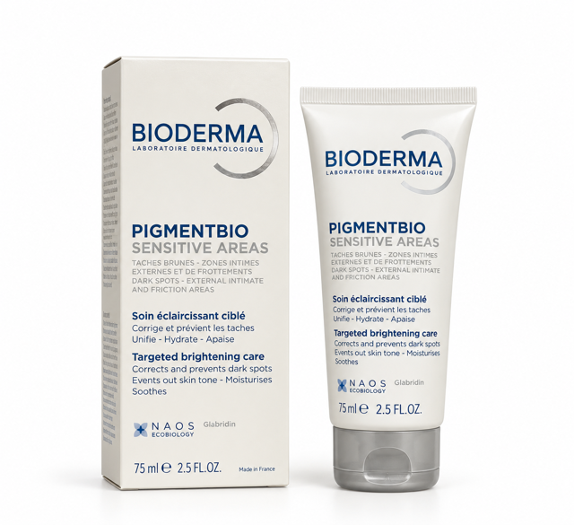 کرم ضد تیرگی بایودرما Pigmentbio Sensitive Areas حجم 75 میل