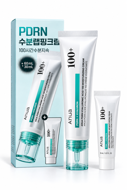 کرم مرطوب‌کننده آنوا PDRN Hyaluronic Acid 100 حجم 60+30 میل