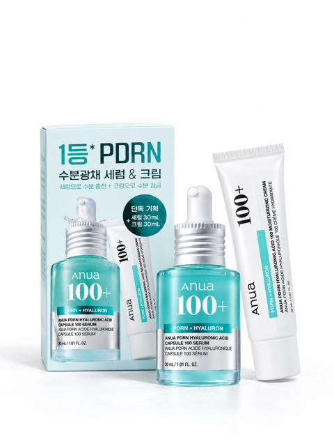 ست آبرسان آنوا PDRN Hyaluronic Acid Capsule 100 سرم ۳۰ میل + کرم ۳۰ میل