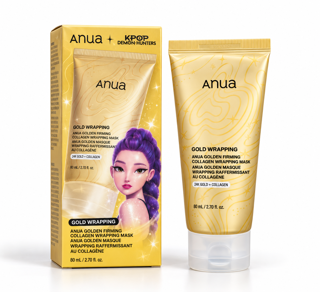 ماسک طلایی کلاژن آنوا Golden Firming Wrapping Mask حجم 80 میل