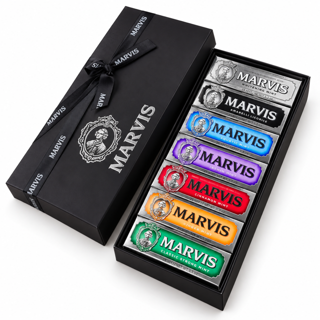 ست خمیردندان ۷ طعم مارویس Marvis Flavor Collection حجم ۷×۲۵ میل