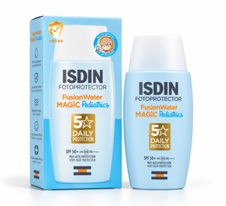 ضدآفتاب کودک ایزدین Fotoprotector Fusion Water MAGIC Pediatrics SPF50+ حجم 50 میل