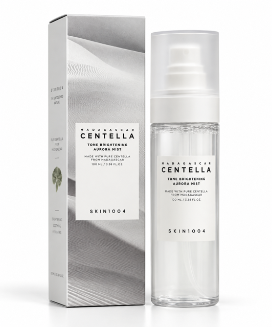 میست روشن‌کننده و آبرسان SKIN1004 Madagascar Centella Tone Brightening Aurora Mist حجم 100 میل