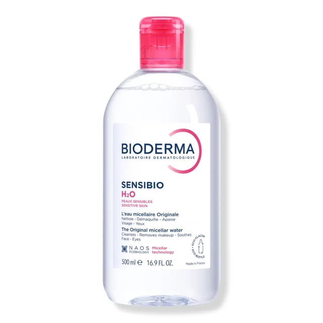 محلول پاک کننده آرایش بایودرما مدل Sensibio H2O حجم 500 میلی لیتر